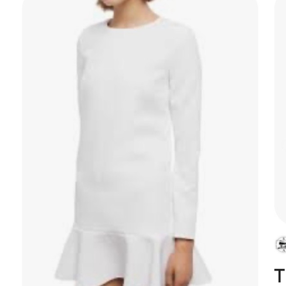 The Kooples Long Sleeve Ruffle Hem Long Sleeve Mini Dress| S